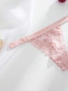 SHEIN 8pcs/Set Romantic Sexy Lace Women's Thong Panties - Multicolor - View 6