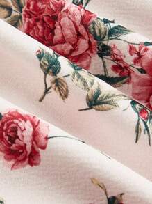 SHEIN MOD Robe midi bohème à fleurs grande taille avec bretelles spaghetti pour les fêtes de jardin, robe cami femme avec imprimé floral et bordure color block, style peinture, robes pour femmes été/automne, robe rétro pastorale, robe d'anniversaire robe midi à fleurs robe de fête de jardin robe imprimée rose robe midi à corset, robe décontractée d'anniversaire pour femme robe midi, robe de cocktail pour invitée de mariage, robes d'anniversaire pour femmes robe chic robe de laitière - Multicolore - Voir 4