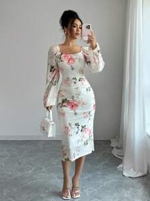 Rafferiza Váy nữ phong cách Bohemian thoải mái, xếp ly, đi nghỉ - Nhiều màu - Xem 6