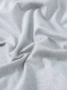 SHEIN Essnce Women's Solid Color High Waist Tight Fitting Capri Leggings, Casual & Versatile, Summer Fall Clothes Women's Sportswear - Light Grey - View 5