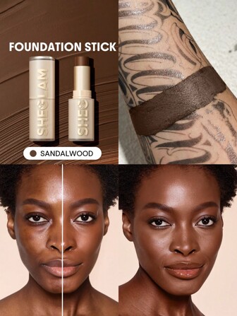 Fondotinta In Stick Ad Alta Copertura Skin Magnet Sandalo Lunga Tenuta Senza Pori Impeccabile Facile Da Usare Fondotinta In Stick A Copertura Totale Per Tutti I Tipi Di Pelle Non Sbiadisce A Prova Di Sudore Senza Peso Cruelty-Fre Finitura Liscia E Naturale Simile Alla Pelle Fondotinta In Stick Traspirante Formula Delicata Fondotinta Trucco Marchio Bellezza Trucco Cosmetico Per Donne Ragazze Perfetto Per Autunno Inverno Ideale Per Y2K Elegante Moda Adatto Per Compleanno Natale Presente Festa Pronto Migliore Colore