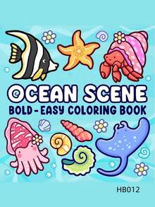 1PC Kids Coloring Books Set Educational Creative Drawing Doodle Art Activity Pages Gift For Boys Girls Animals Themes Thick Paper Children Learning Art Skills Development Gift Idea Series