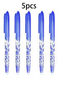 5/8/12 件套蓝色可擦笔（带橡皮擦）、摩擦笔（末端带橡皮擦）、可擦除凝胶笔、儿童和成人书写工具、开学季返校用品、男孩背包铅笔笔、圣诞装饰、客厅装饰 - 藍色 - 查看 8