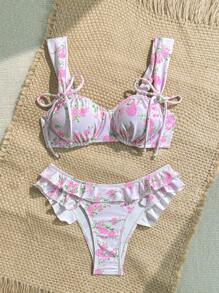 Soleia Bộ đồ bơi bikini họa tiết hoa buộc dây phía trước gợi cảm cho nữ mùa hè trên bãi biển Bộ đồ bơi bikini hoa Bộ đồ bơi xếp nếp Bộ đồ bơi hoa Bộ đồ bơi Boho Bộ đồ bơi đi nghỉ, dễ thương, Kawaii Áo trễ vai Giáng sinh cho trang phục trở lại trường Trang phục nữ trở lại trường Quần áo mùa thu cho nữ Trang phục Goth cho nữ Trang phục câu lạc bộ Trang phục Halloween gợi cảm cho nữ Trang phục đi chơi Trang phục hòa nhạc Trang phục hòa nhạc đồng quê - Nhiều màu - Xem 4