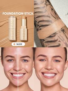 SHEGLAM Skin Magnet 高遮瑕粉底棒-裸色 持久無毛孔 無瑕疵 易於使用 全遮瑕粉底棒 適合所有膚質 不褪色 防汗 輕盈 無殘忍 光滑 自然肌膚般妝效 透氣粉底棒 溫和配方粉底化妝品 品牌 美容 化妝 化妝品 適合女性與女孩 完美搭配夏季春季 Y2K 時尚 流行 生日 母親節禮物 假期 派對準備就緒 最佳顏色 - 裸色 - 查看 1