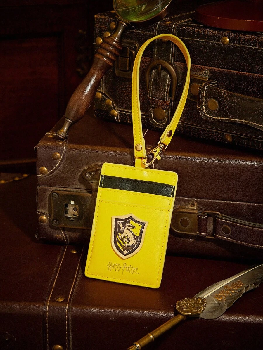 HARRY POTTER X SHEIN Hộp đựng thẻ dung lượng lớn hình chữ vàng - Màu vàng - Xem 1