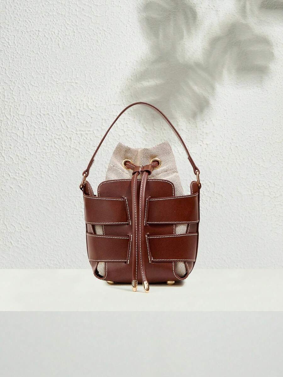 SHECARRY 1PC WOMEN'S FASHION 2 IN 1 SHOULDER & CROSSBODY BAG FOR COMMUTING & EVERYDAY USE