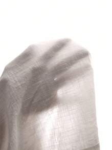 Manfinity CasualCool 男士休闲日常通勤简约纯色长袖立领单排扣衬衫，春秋季 - 白色 - 查看 7