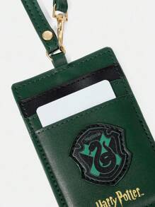 HARRY POTTER X SHEIN 大容量绿色印花便携式卡包