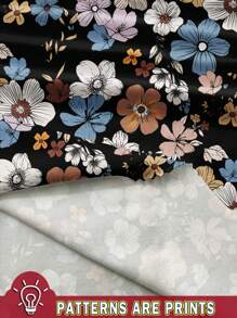 EMERY ROSE 百搭碎花圆领口袋T恤，休闲简约，适合夏季大码 - 彩色 - 查看 3