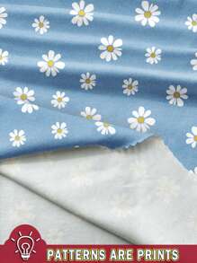 EMERY ROSE 加大码 V 领碎花口袋 T 恤，休闲百搭，适合夏季