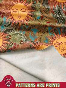 Soleia Áo phông rộng in họa tiết hoa Paisley cổ điển dành cho nữ cỡ lớn, phù hợp cho mùa hè - Nhiều màu - Xem 3