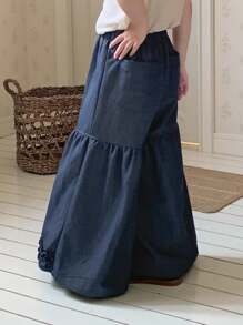 Dazy Kids Young Girls Fall Pants - Blue - View 6