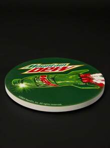 Mountain Dew X SHEIN Cup Mat 4-Piece Set, Water-Absorbing Beverage Cup Mat, Used To Protect The Desktop, Coffee Table Decoration, Very Suitable For Home Decoration And Moving Gift. - Multicolor - View 5
