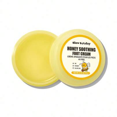 Slow Sunday Honey Soothing Foot Cream, Foot Care, Foot Cream Moisturizing, Nourishing, Suitable For Dry & Cracked Feet And Heels, Makes Feet Smooth & Soft, Suitable For Summer, Y2K,, Ideal For Party