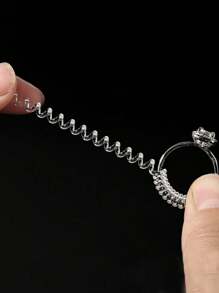 1/2/4pcs Transparent Ring Size Adjuster, Everyday Casual Tool - Clear - View 5