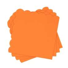 25/50 件 25x25 厘米原生木浆柔软吸水波浪边纯色一次性餐巾适用于派对生日活动散装派对用品餐具家居装饰庆祝必需品 - 多色波浪邊 - 查看 3