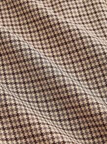 SHEIN MOD Plaid Waist Cinched Women's Long Sleeve Jacket And Pants Casual Suit Set In Fall/Winter,Christmas Clothes For Women,Women's Winter Clothes