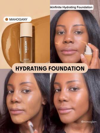 Fond De Teint Hydratant Skinfinite-Acajou Flawless Dewy Fond De Teint Hydratant Couvrance Invisible Anti-Cernes Pores Sans Pores Non Gras LéGer Naturel Doux Fond De Teint Liquide NoëL Fond De Teint Hiver Marque Beauté Visage Maquillage CosméTique Pour Femmes Filles Parfait Pour Hiver IdéAl Pour Y2K ÉLéGant Mode Adapté Pour Anniversaire Cadeau FêTe PrêT Meilleure Couleur