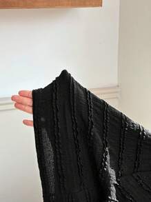 Modelyn Damen Strickoberteil & Rock Set in Große Größen mit Knopfabschluss und Patchwork, elegantes 2-teiliges Set