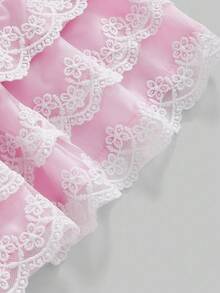 ROMWE Kawaii 可爱甜美蛋糕下摆女式牛仔迷你裙