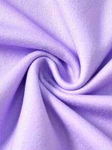 LE PETIT PRINCE X SHEIN 年轻女孩卡通图案可爱圆领短袖T恤 - 彩色 - 查看 8