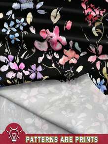 SHEIN LUNE Robe débardeur en tricot à imprimé floral casual pour femmes, convient pour les vacances d'été