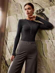 MOTF PREMIUM SUÉTER SLIM FIT DE LANA - Gris Oscuro - Ver 6