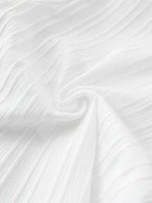 SHEIN 男宝宝休闲校服套装，灰色翻领衬衫搭配条纹松紧腰裤，适合生日派对、晚宴、演出、婚礼、迎婴派对、一周岁生日庆祝等场合。男宝宝夏季服装，男宝宝夏季套装，男宝宝条纹裤，男宝宝休闲套装 - 彩色 - 查看 8