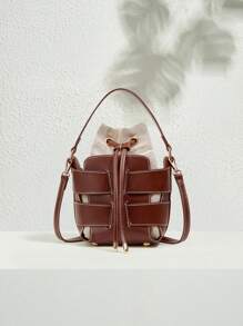 SHECARRY 1PC WOMEN'S FASHION 2 IN 1 SHOULDER & CROSSBODY BAG FOR COMMUTING & EVERYDAY USE