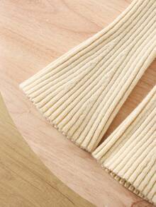 SHEIN Baby Girl Solid Color Flared Ribbed Knit Pants Toddler Flare Pants Baby Bell Bottoms Toddler Girl Pants Ribbed Flare Pants Baby Ribbed Pants Toddler Bell Bottoms Toddler Knit Pants Baby Girl Flare Pants Toddler Ribbed Pants Knitted Flare Pants Fall Winter Fall Baby Winter Dress Knit Baby Girl Clothes