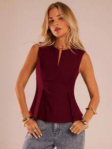 SHEIN Forever 21 Mùa Thu & Đông Halloween Giáng Sinh Năm Mới Đi chơi Lễ tốt nghiệp Dạ hội Thanh lịch Trang trọng Sang trọng Sành điệu Công sở Thường ngày Sinh nhật/Văn phòng/Nhạc đồng quê Buổi hòa nhạc/Câu lạc bộ Gợi cảm/Miền Tây/Công sở/Thời trang đường phố/Cổ điển/Lễ hội/Cocktail/Rave/Dạ hội/Hawaii/Sân bay/Vui nhộn/Cơ bản/Bữa sáng muộn/Phong cách những năm 2000/Phong cách quý tộc/Nhà thờ/Lễ hội trường/Sang trọng/Tiệc tùng/Kín đáo/Hẹn hò/Mùa Thu/Mùa Đông Áo có khóa kéo phía trước - Màu Đỏ Sâu - Xem 7