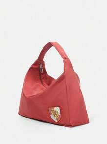 HARRY POTTER X SHEIN Fashion Casual Gryffindor School Embroidered Shoulder Bag - Red - View 7