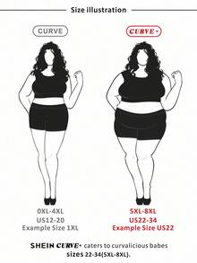 SHEIN CURVE+ Cappotto imbottito in pile spesso, impermeabile, di colore tinta unita, casual e semplice, adatto per l'inverno, taglie comode