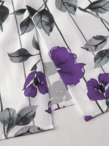 Irokai Japanese Women's Traditional Floral Print Kimono Yukata, Summer Festival