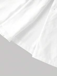 SHEIN MOD 1 件女士优雅纯色西装外套（配腰带） - 白色 - 查看 5
