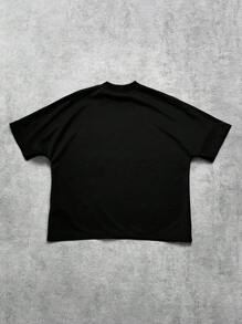 PAVTROS Manfinity Streetrush 男士休闲宽松水钻装饰“RICH SOON”图案 T 恤，适合日常穿着、男友/丈夫礼物、周年纪念礼物 男士黑色图案 T 恤 水钻图案 T 恤 Rich Soon T 恤 水钻 T 恤 男士水钻 T 恤，嘻哈街头，男朋友礼物，男士街头服饰 - 黑色 - 查看 6