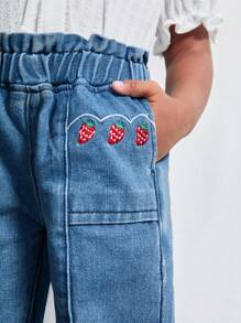 Maija Kids Maija Kids Quần Jeans Denim Túi Thêu Eo Cho Bé Gái - Nhiều màu - Xem 2