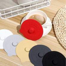 1pc Silicone Cup Lids - Universal Dustproof Cup Covers For Mugs, Tea Cups, Glasses - Nordic Style Grey, Yellow, Black, White And Etc. - For Office & Home Use - Perfect Gift For Family, Colleagues, Friends