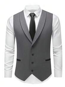 Manfinity Mode سترة رجالية للأعمال والتنقل بتصميم لوني متباين ومرقع، بطراز النقود القديمة