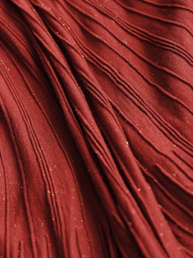 Women's Elegant Design Vintage Red Dress With Big A-Line Silhouette, Suitable For Halloween, New Year, Autumn/Winter