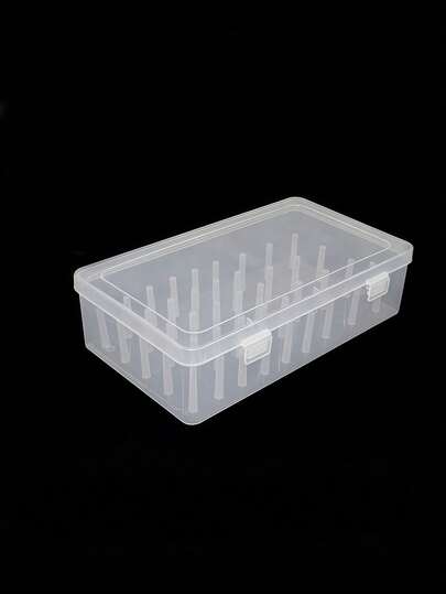 1PC 42 绕线缝纫线收纳盒，刺绣缝纫套装收纳盒，便携式大容量针架，便携式缝纫盒适用于 DIY 缝纫、刺绣和绗缝配件。