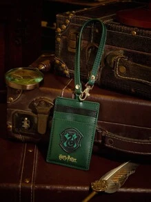HARRY POTTER X SHEIN 大容量绿色印花便携式卡包
