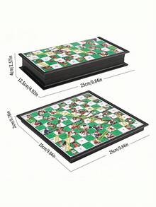 Magnetic Snakes And Ladders Board Game Set, Folding Portable Design And Light-Weight, Travel Game Set Gift ,Family Fun Toys