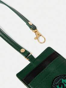 HARRY POTTER X SHEIN 大容量绿色印花便携式卡包