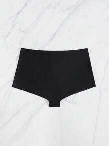 Manfinity KASUA Men's Beach Vacation Palm Tree Print Drawstring Swim Trunks Men Black Swim Trunks Men Swim Shorts - Black - View 2