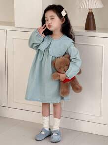 Dazy Kids 女童牛仔连衣裙