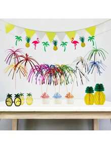 20/50/100 buc bețișoare cu ciucuri și sclipici colorate pentru cocktailuri, tăvi cu fructe, torturi, zile de naștere, nunți, sărbători, decor de masă, reuniuni acasă, petreceri tematice, accesorii de bucătărie, decor de grădină în aer liber