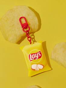 Lay's X SHEIN 薯片钥匙扣、包包挂钩 - 黃色 - 查看 6