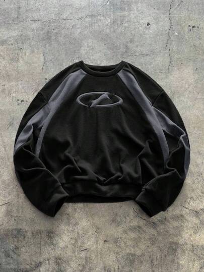 AXEPEAK Sudadera holgada de punto de manga larga para hombre, otoño e invierno